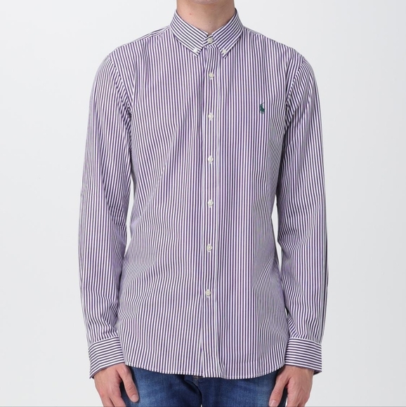 Ralph Lauren Classic Purple Dress Shirt In Size 16 1/2 - 42 - Picture 1 of 8